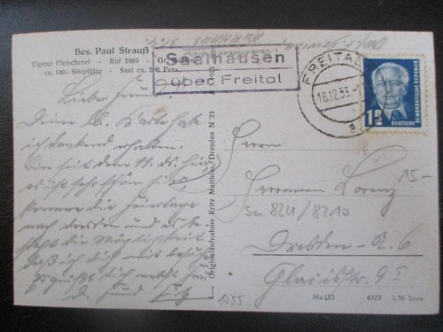 Ddr postkarte landpost - ddr,