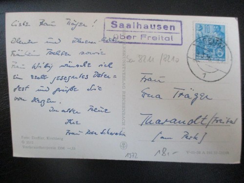 Ddr postkarte landpost - (1572),