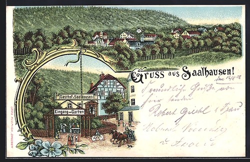 Lithographie saalhausen - saalhausen, /