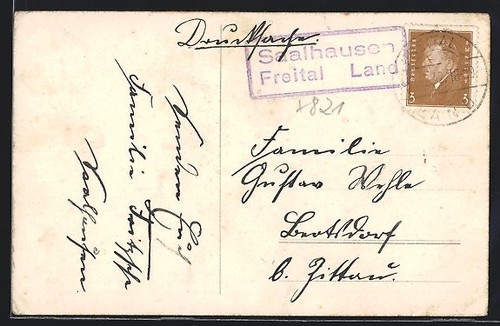 Landpoststempel saalhausen - landpoststempel,