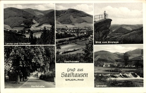 Saalhausen lennestadt im - ak,