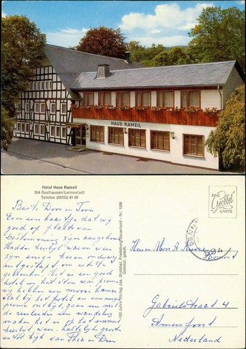 Ansichtskarte lennestadt hotel - ansichtskarte,